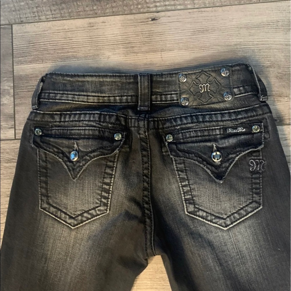 Miss Me Black Straight Leg Jeans
